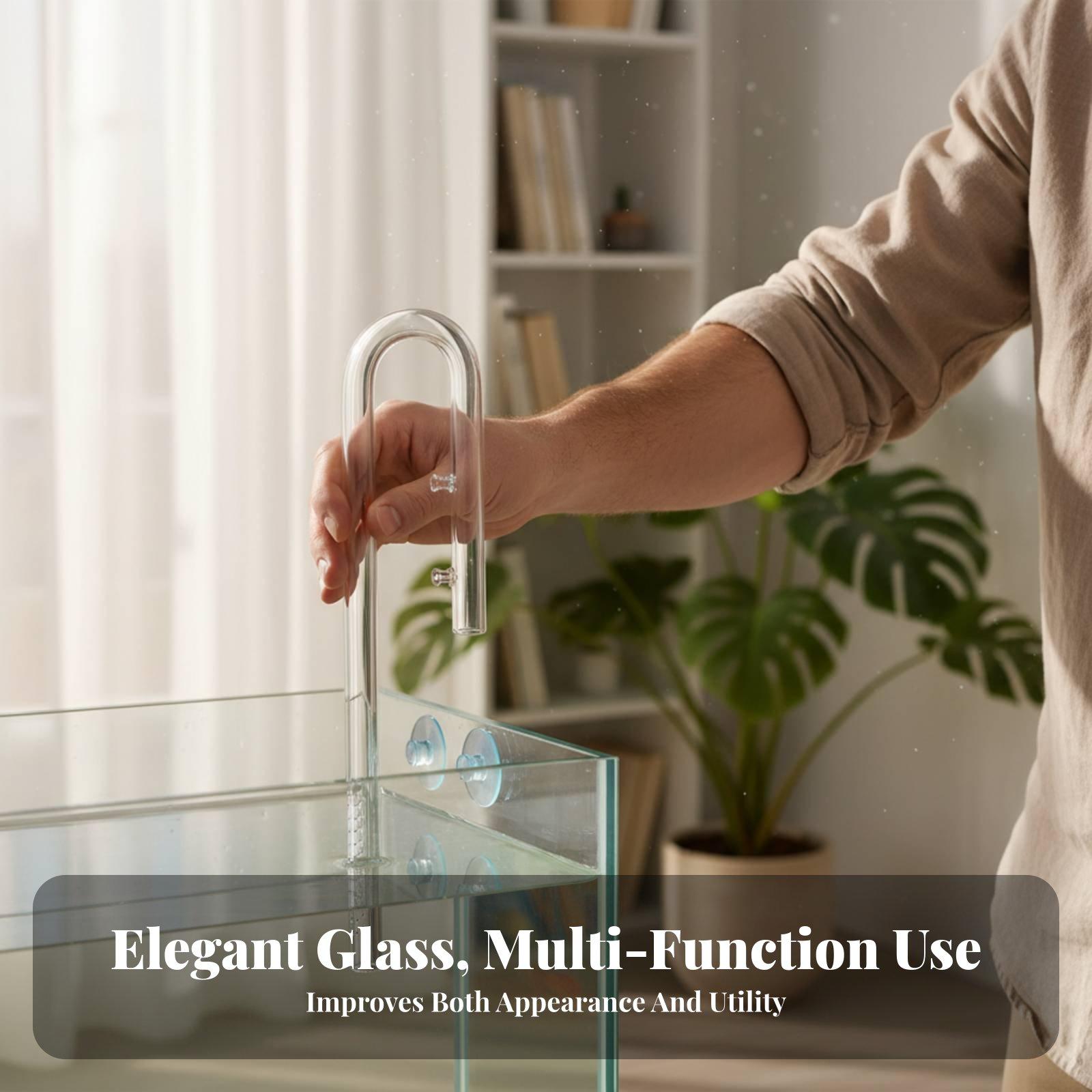 Diffuser Lily Glass - Glass Aquarium Lily Outlet Water Diffuser