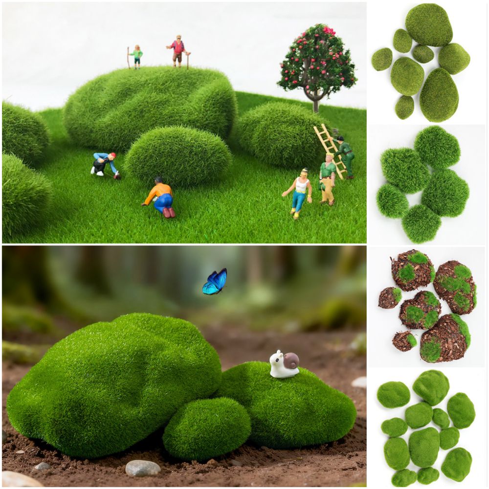 2/4/6/10PCS Green Artificial M - đánh giá và giá Planted Aquarium Moss