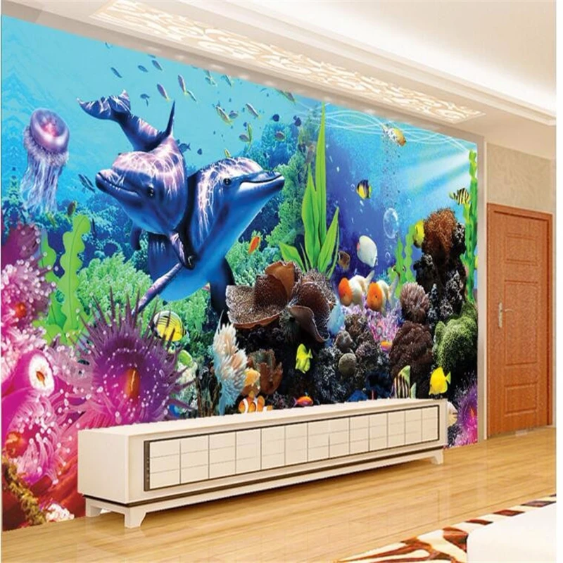 beibehang custom tereo tropica - đánh giá và giá Planted Aquarium Wallpaper