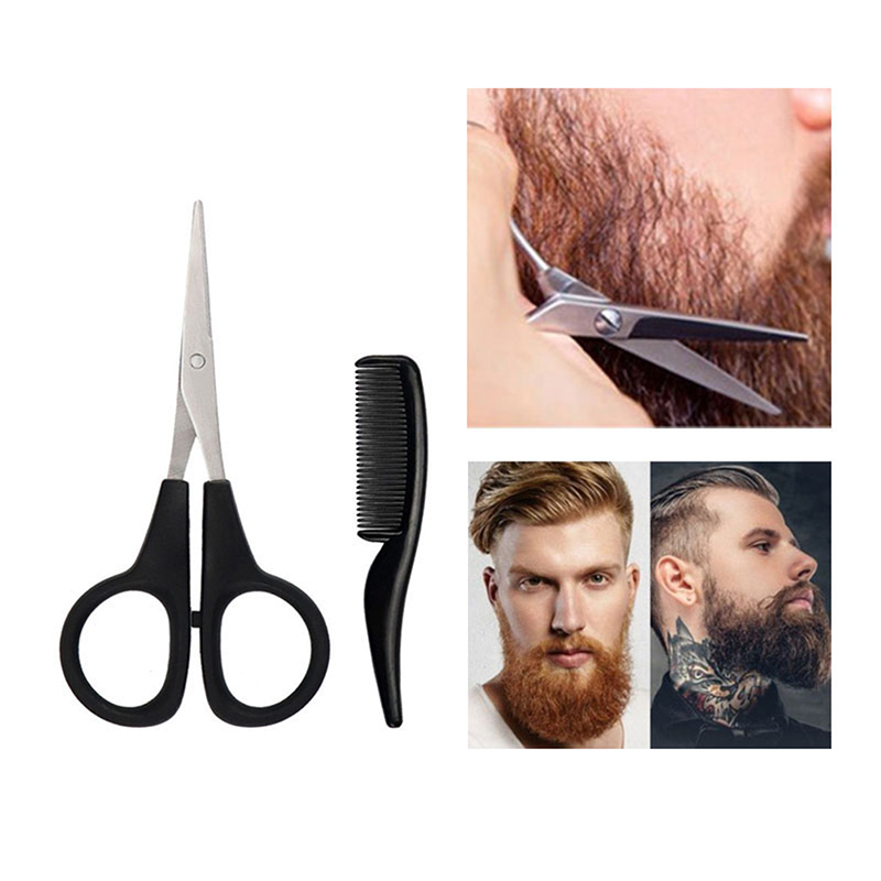New Mens Beard Mustache Comb N - đánh giá và giá Trimming Scissor Set