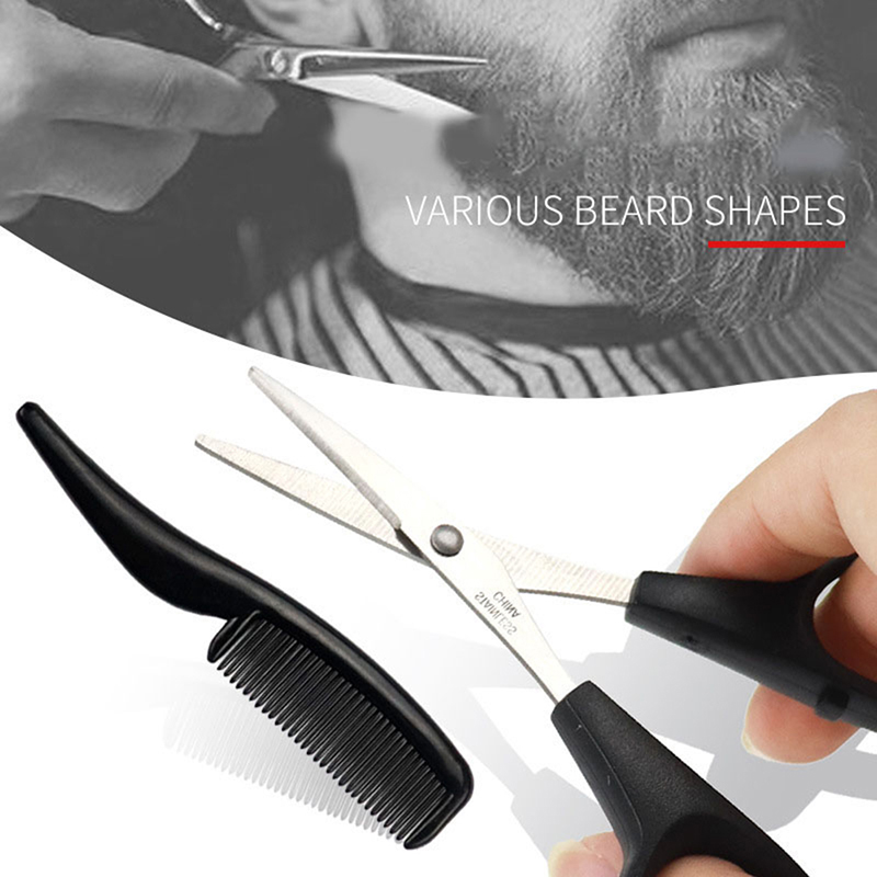 New Mens Beard Mustache Comb N - đánh giá và giá Trimming Scissor Set