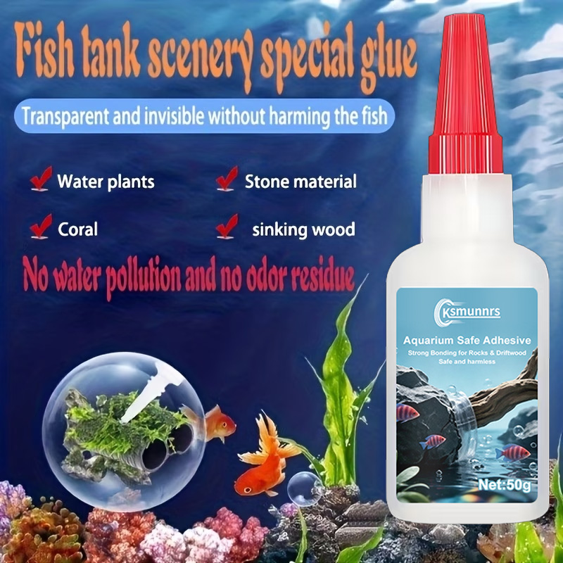 Aquarium Landscape Glue, Quick - đánh giá và giá Planted Aquarium Moss