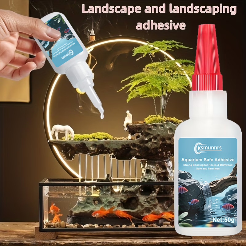 Aquarium Landscape Glue, Quick - đánh giá và giá Planted Aquarium Moss