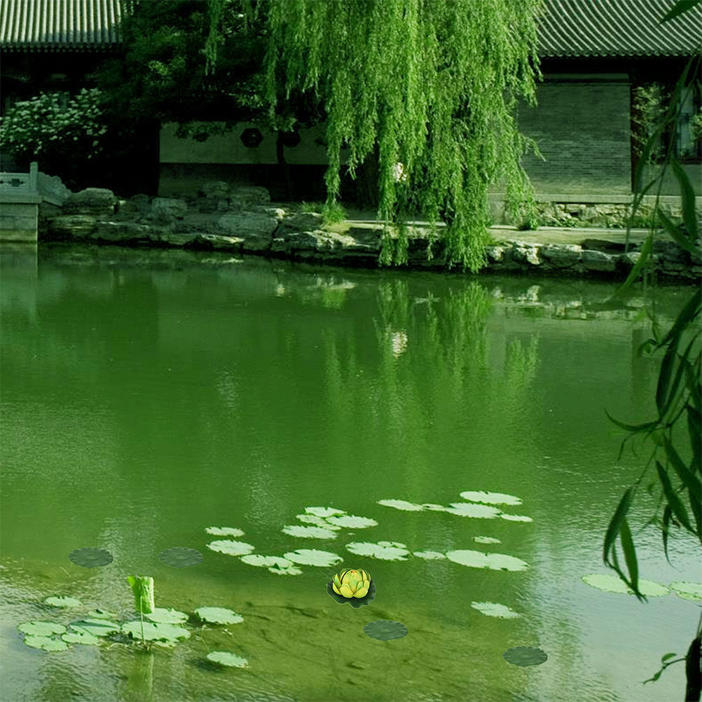 15Pcs High Realism Fake Lily P - đánh giá và giá Aquarium Planted Set Up
