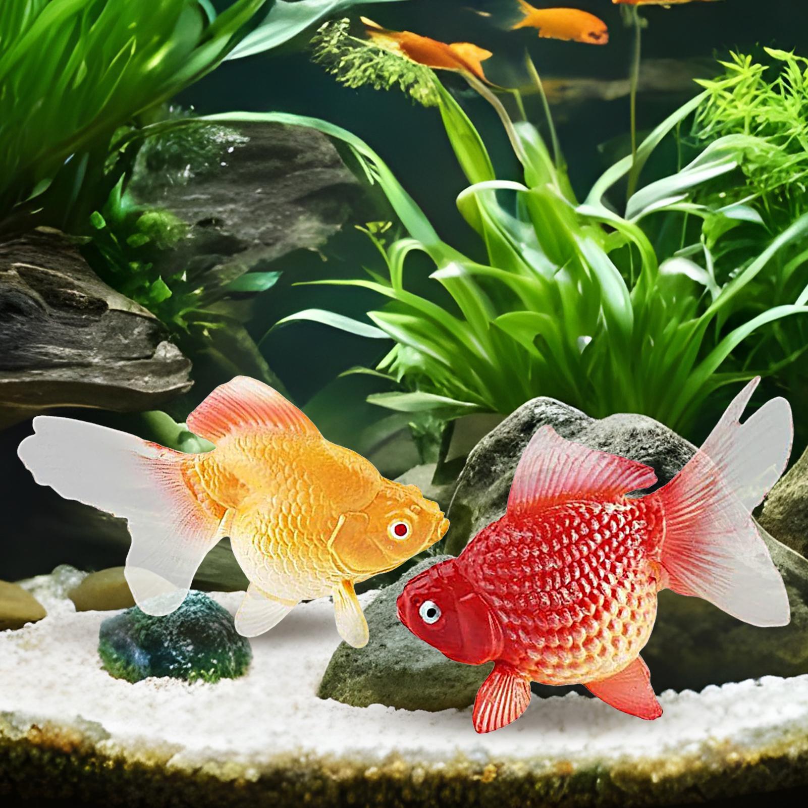 Fake Gold Fish 2Pcs/set Artifi - đánh giá và giá Aquarium Plant Yellowing