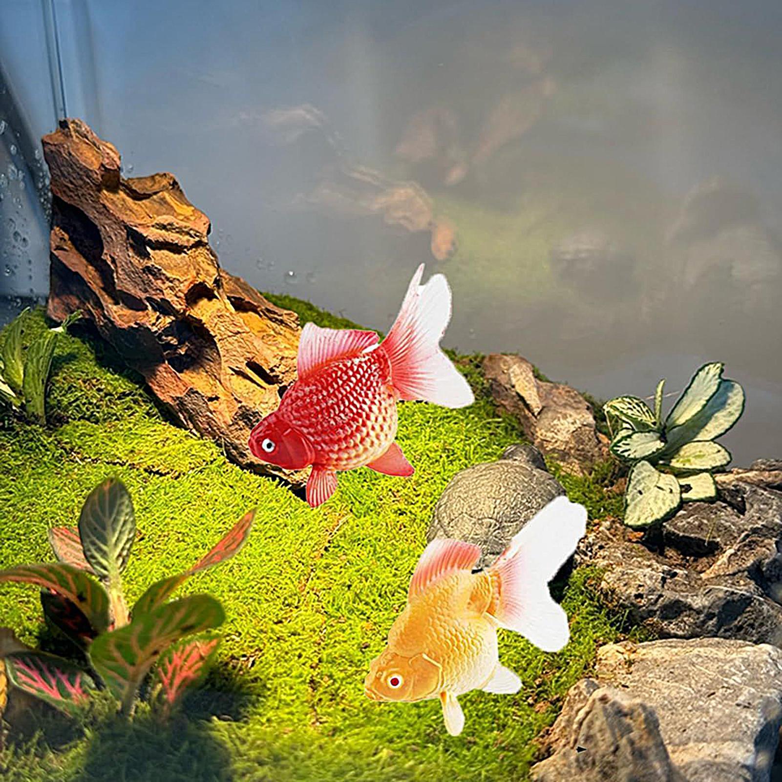 Fake Gold Fish 2Pcs/set Artifi - đánh giá và giá Aquarium Plant Yellowing