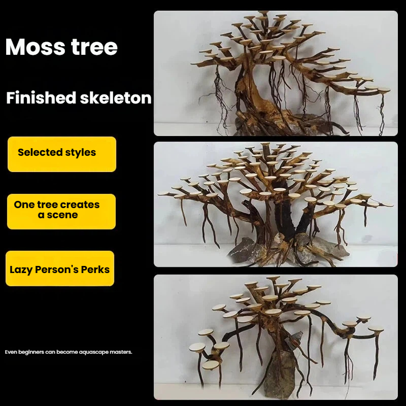Aquarium Landscaping Moss Tree - đánh giá và giá Planted Aquarium Moss