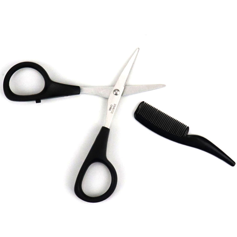 ·1Pc Mens Beard Mustache Comb  - đánh giá và giá Trimming Scissor Set