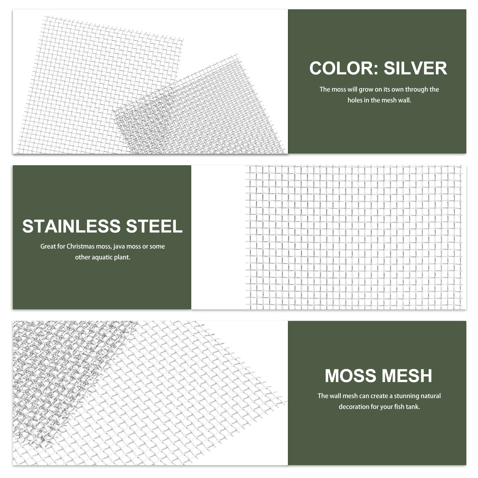 15pcs Stainless Steel Aquatic  - đánh giá và giá Planted Aquarium Moss